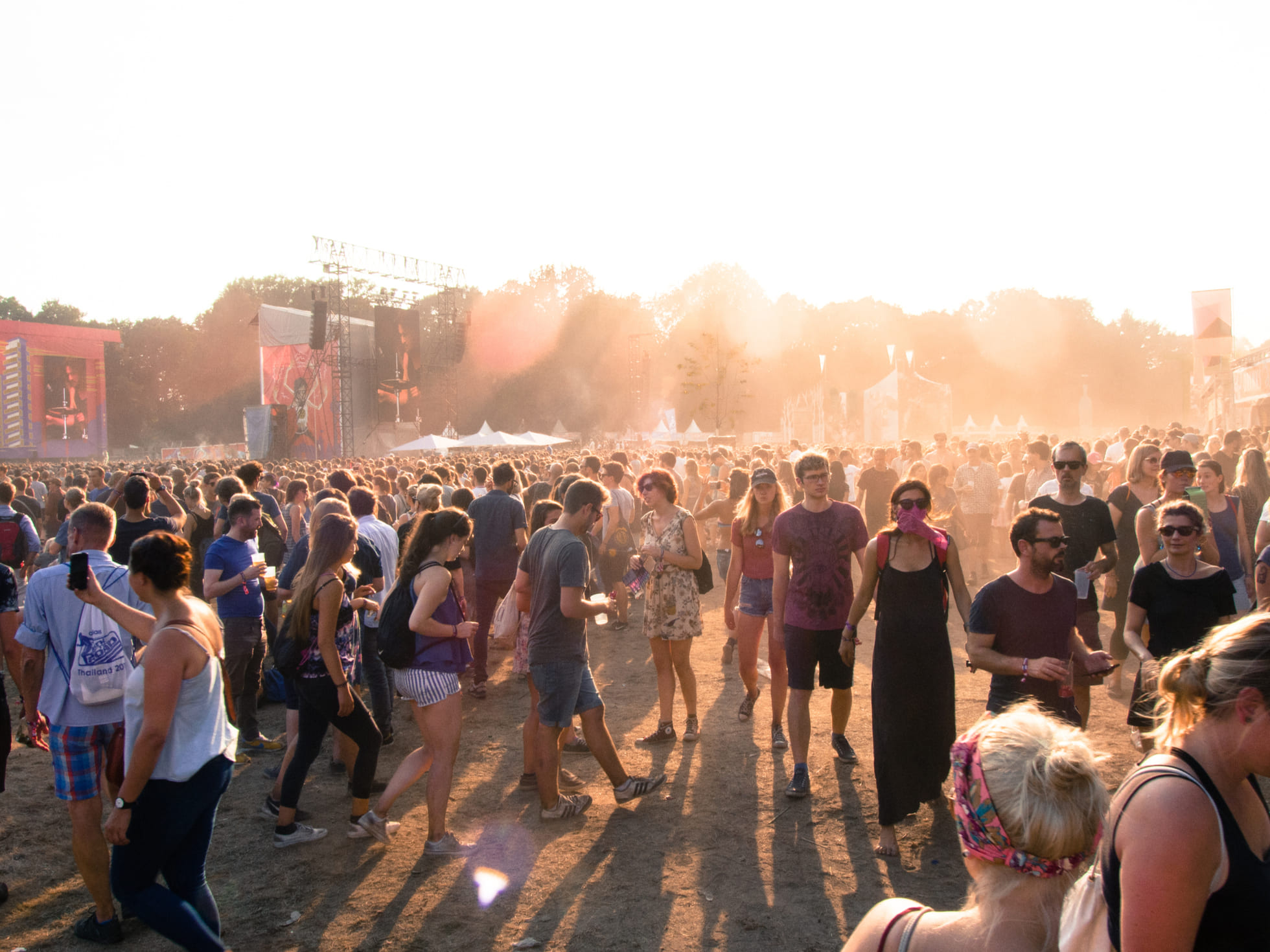 Berlin Lollapalooza Blick in die Menge auf dem Festival