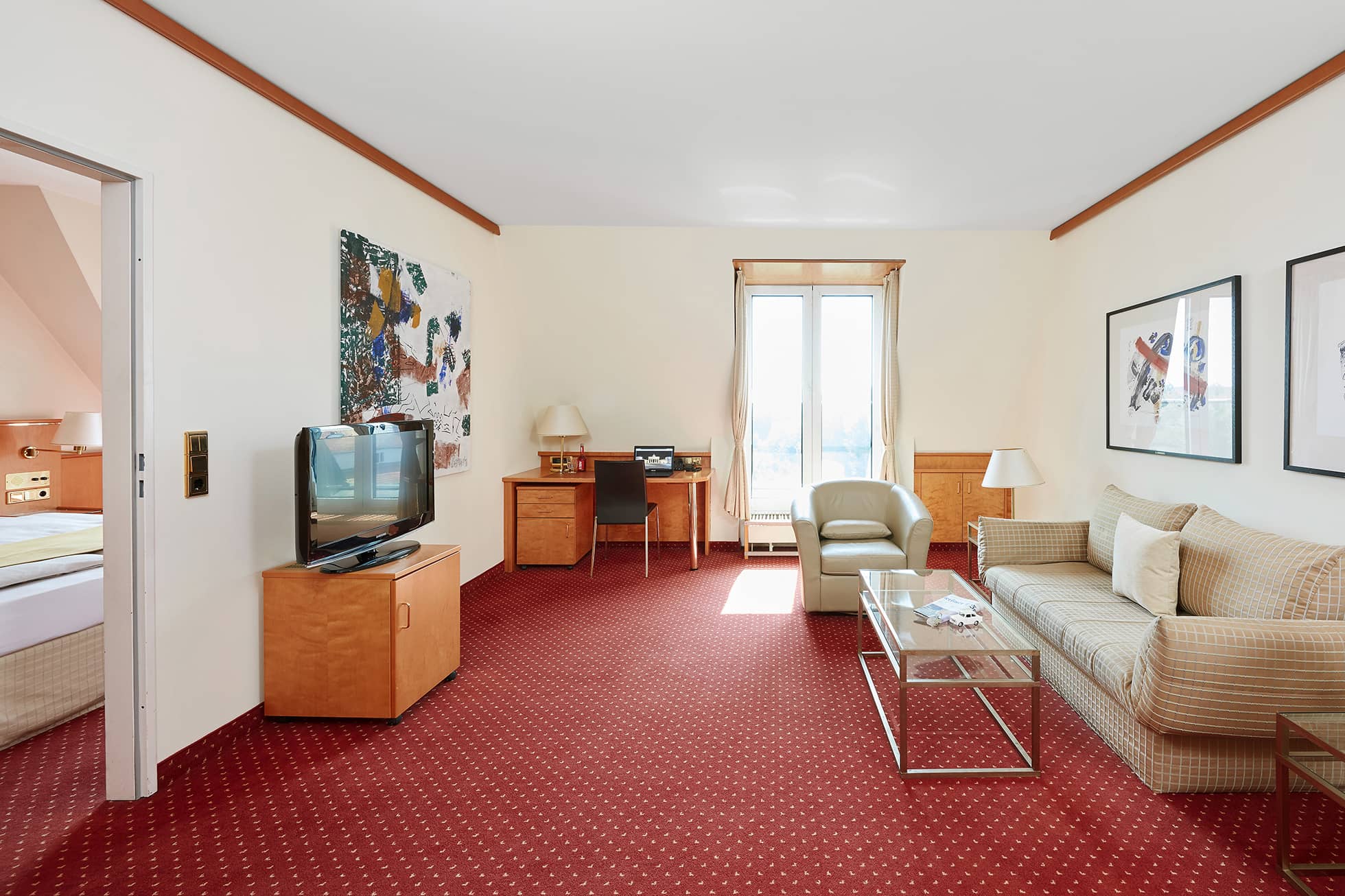 Living Hotel Grosser Kurfürst Superior Apartment Wohnbereich im Superior Apartment