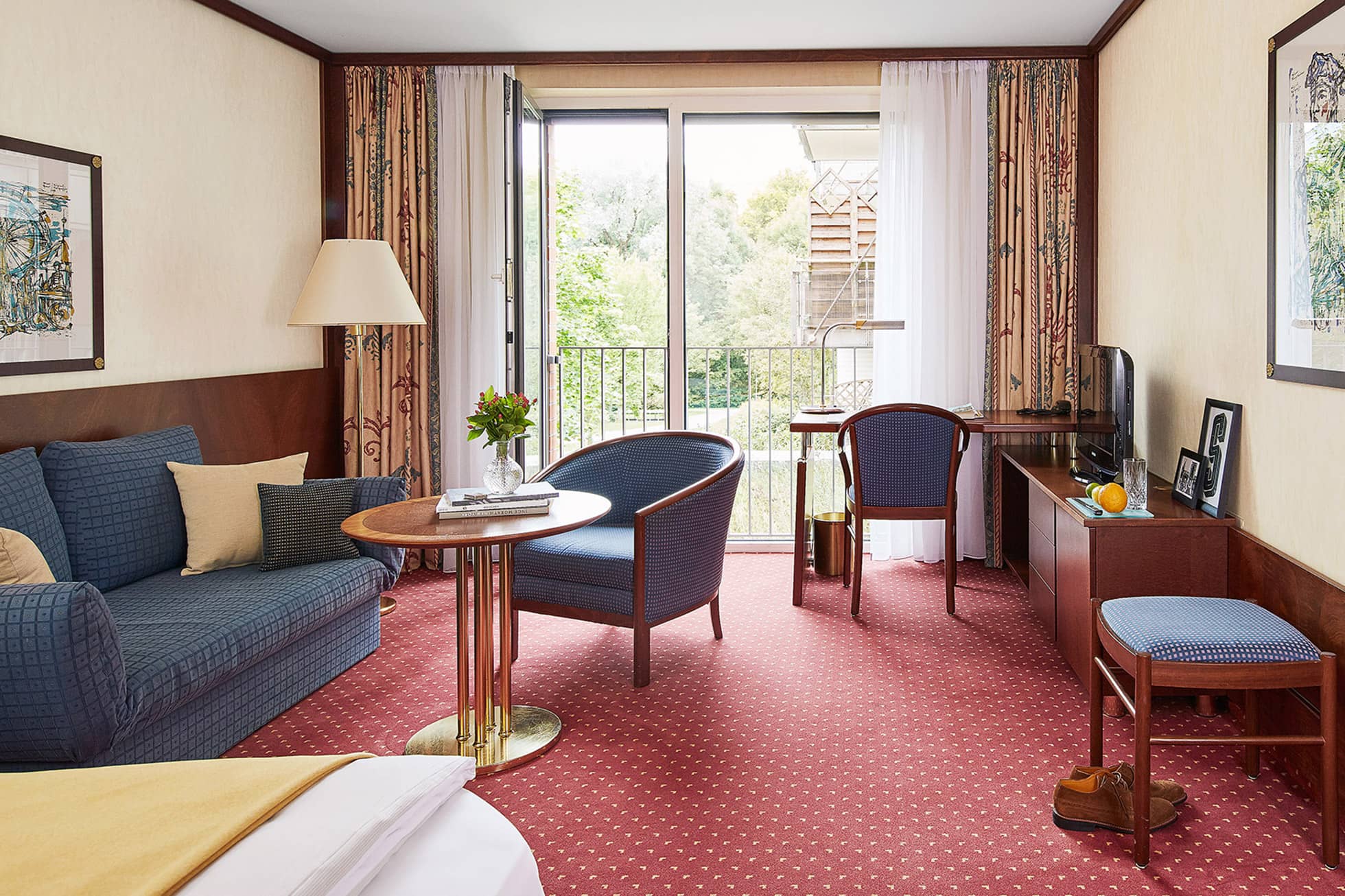 Living Hotel Prinzessin Elisabeth Einzel Wohnraum Wohnraum im Hotelzimmer in München