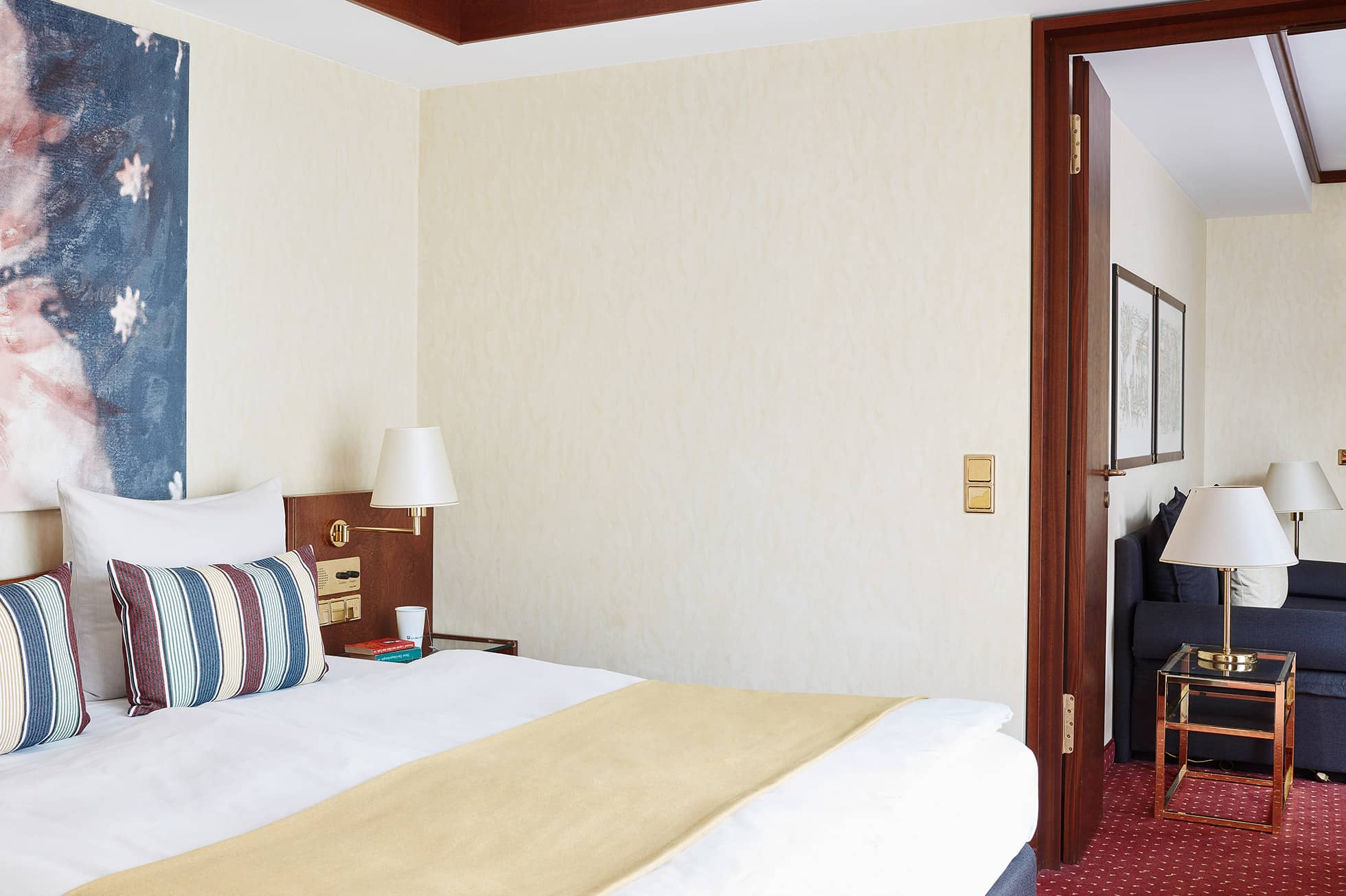Living Hotel Prinzessin Elisabeth Deluxe Schlafzimmer Abgetrenntes Schlafzimmer im Hotel