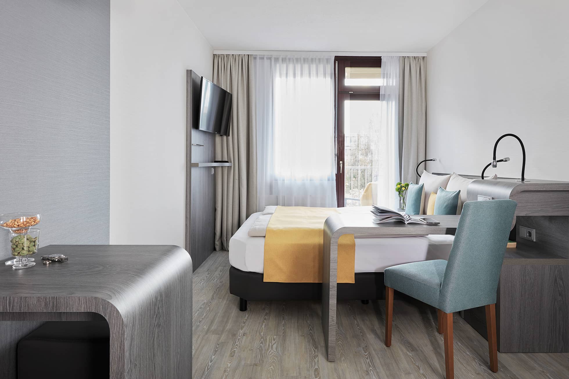 Living Hotel am Deutschen Museum Doppel Plus Apartment Serviced Apartment Einrichtung