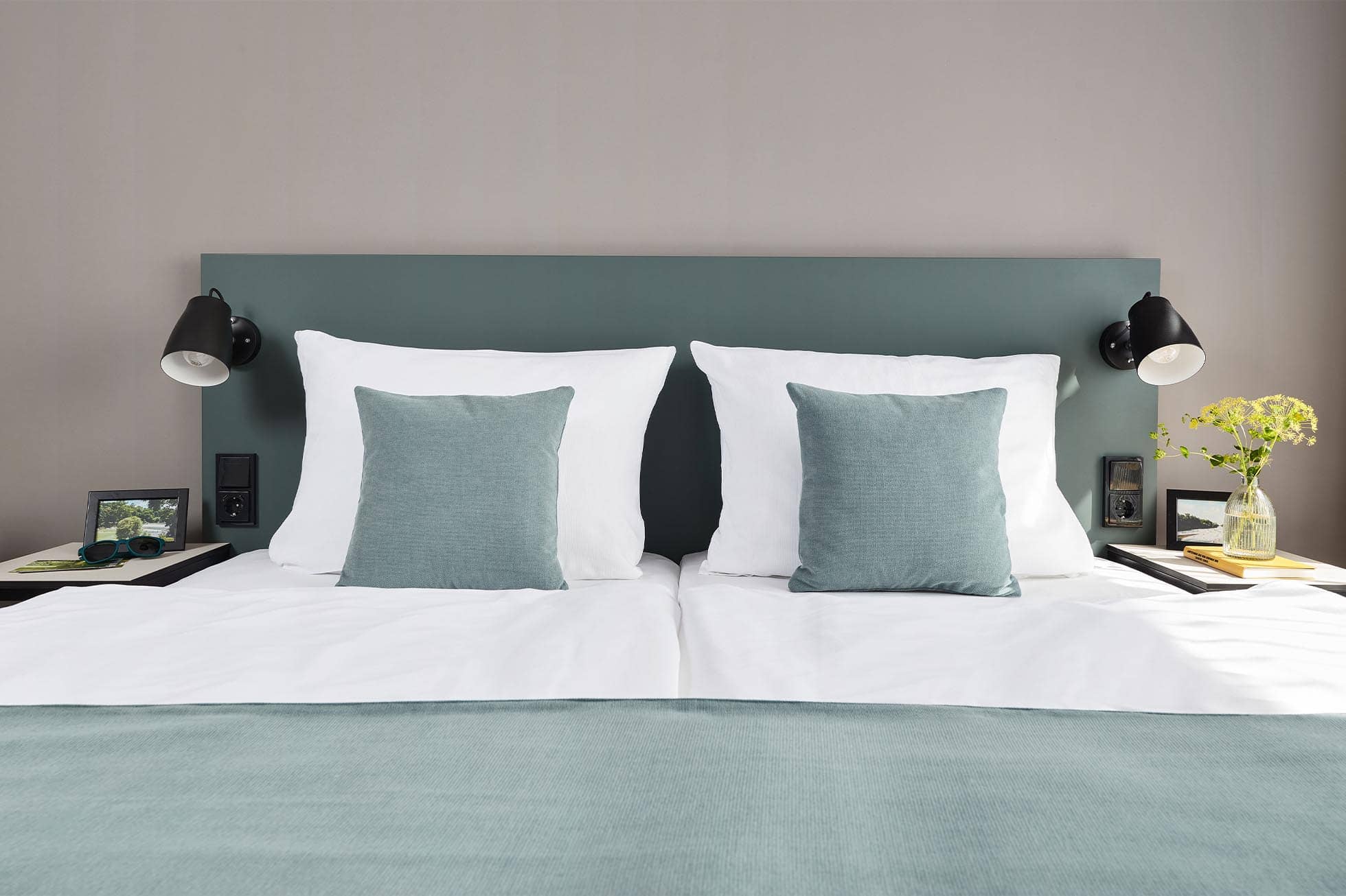 Deluxe Plus Doppel Apartment Doppelbett im Zimmer