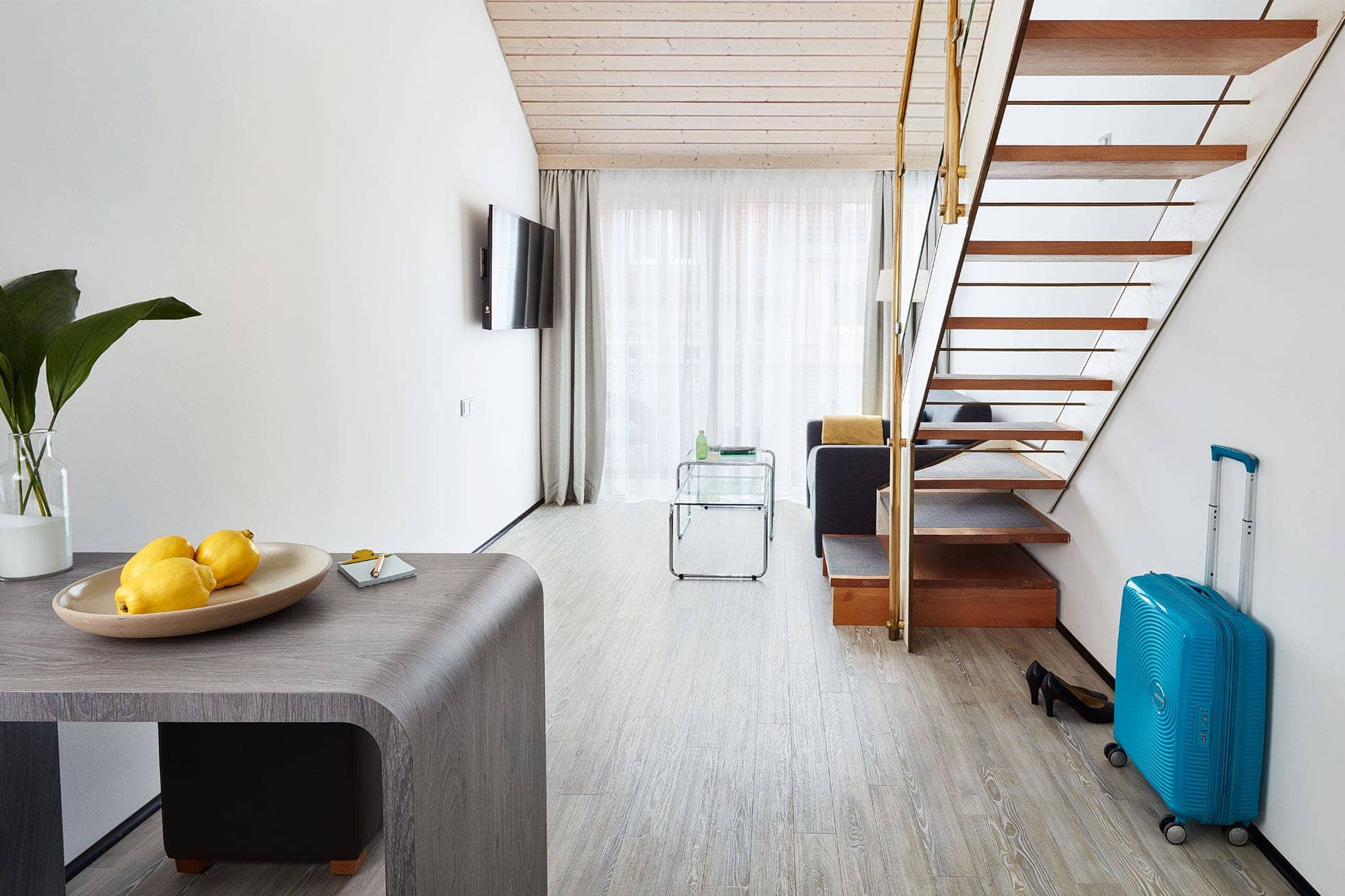 Living Hotel Nürnberg Maisonette Plus Terrasse Mit Sitzmöglichkeiten ausgestattete Terrasse